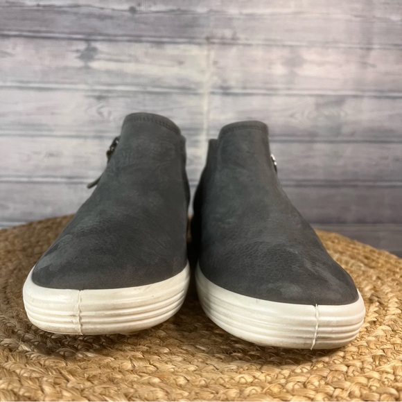 ECCO Soft 7 Nubuck Zip Bootie Women's Sneakers Size 10-10.5 Euro 41 Grey NWOB - Picture 10 of 15